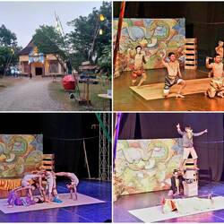 Tolle Zirkusvorstellung von einer Kunstschule in Battambang 🎪