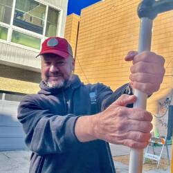 Dave enjoying the ride