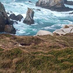 Pointe du Van, das Meer tobt
