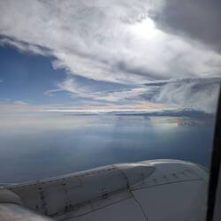 View before landing in Buenos Aires