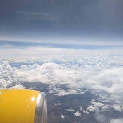 Pretty clouds above the rainforests