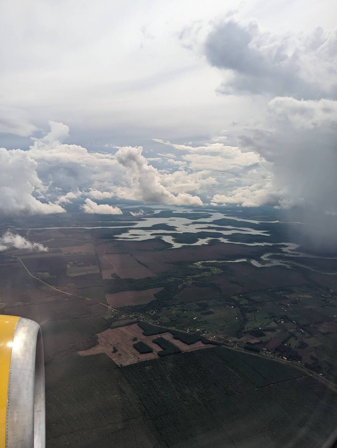 Lake view from above