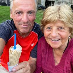 Unser erstes Eis seit langem