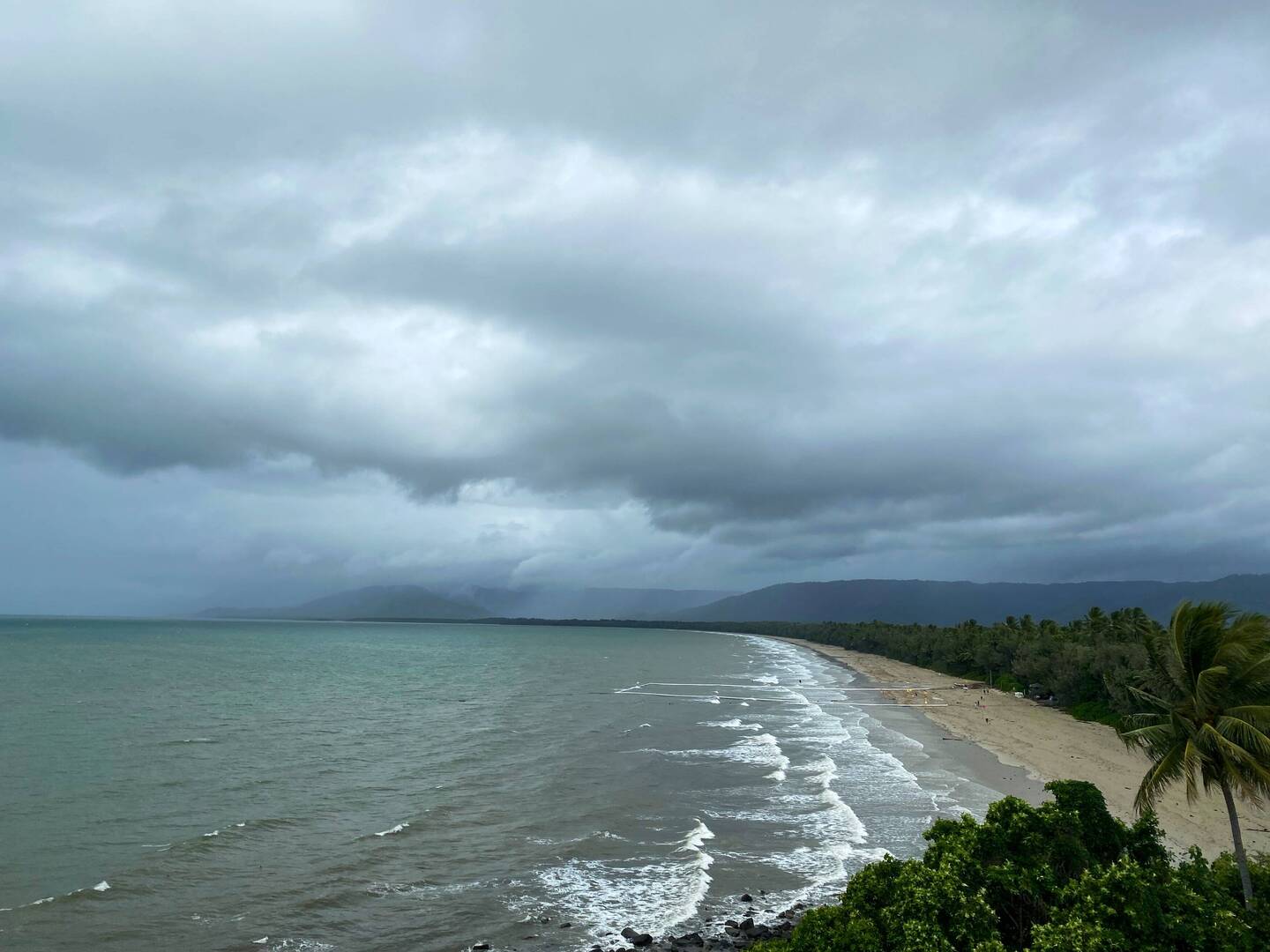 Looking south from Port Douglas at Four Mile Beach