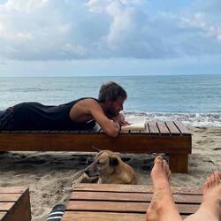 Wir haben fast immer Gesellschaft von Bruno oder Bello oder Jochen