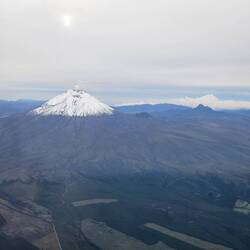 Cotopaxi with smoke