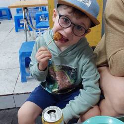 William was very sceptical, before trying the food