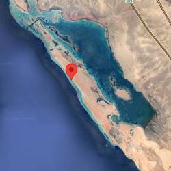 Where turquoise becomes blue the coral reef drops to 20 meters