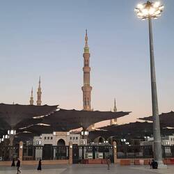 The courtyard in front of the mosque