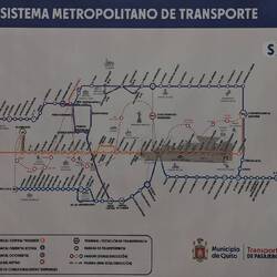 En Linieplan vode einte Metrolinie