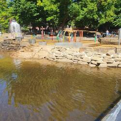 River splash Park at Bright. Families were having a ball, and all free