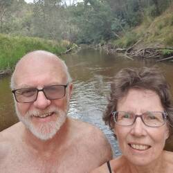 Just to prove we were here and both got wet!