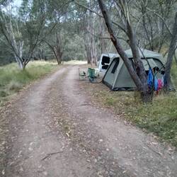 Perfect camp spot at CRB camping stop, Cobunga River, Anglers Rest