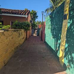Colourful street in Loma San Gerónimo