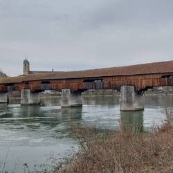 Die tolle alte Holzbrücke bei Bad Säckingen!