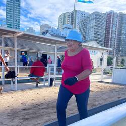 Freude über den gelungenen Wurf!