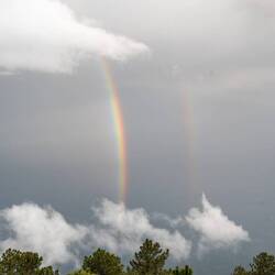 Ankunft gemeinsam mit dem Regenbogen 🌈