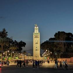 The minaret of the Koutoubia Mosque