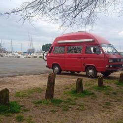 Standplatz am Hafen in Le Teich