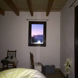Die Morgensonne aus der Sicht von unserem Bett