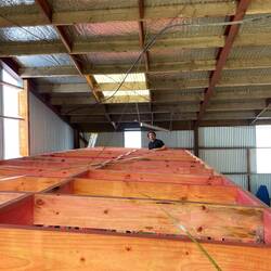 José und ich auf dem Dach