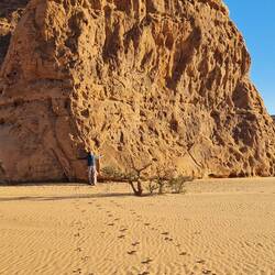 Some people hug trees, others hug rocks, really big ones