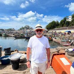 At the market pier