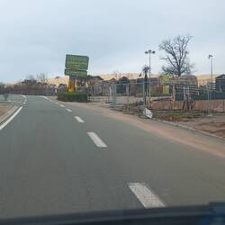 Verbrannte Erde über Kilometer