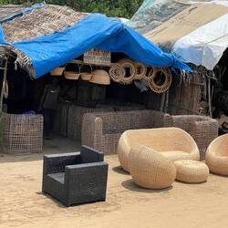 Even furniture for sale on the street