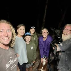 Wendy and Lou with the Dogs