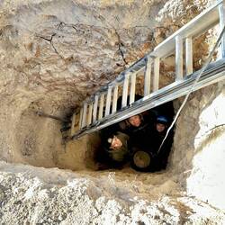 The hole - 5-6 meters deep