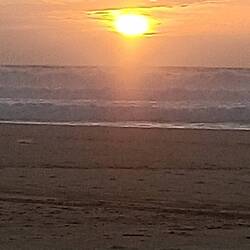 Sonnenuntergang zum Abschluss in Frankreich