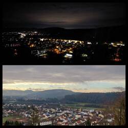 Blick vom Basislager 2 auf die Wutach!