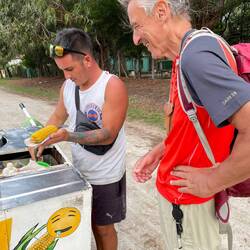 Fürs Abendessen: Choclos (Mais mit Butter)