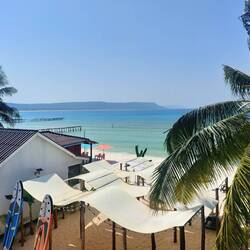 Aussicht von unserem Zimmer 🏖