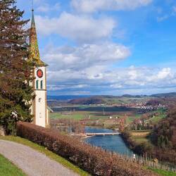 Hoch über dem Rhein in Buchberg!
