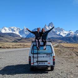 The famous road view on route to El Chalten