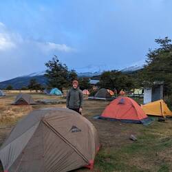 A rainy Seron campsite on Day 1