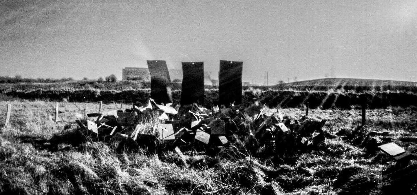 Sculptuur 'Thalassa apo atsali' - ‘Een melodie van een Zee van Staal’ (1999) / Apostolos Fanakidis.