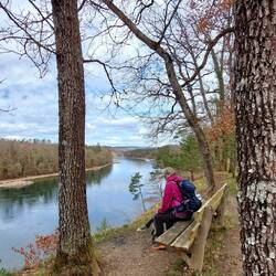 Einsam hoch über dem Rhein!
