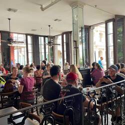 Pause in einem Cafe am Jackson Square