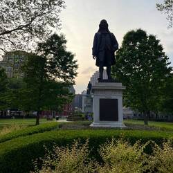 Benjamin Franklin Statue am Lafayette Platz