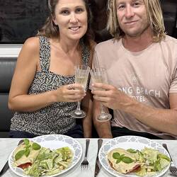 Special dinner by Braxy - he sat us next to each other 🥰