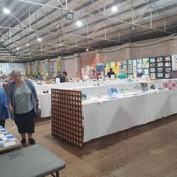 Handicraft cooking, flower, fruit & veg sections were humming