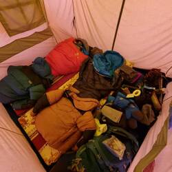 -15 Grad Zelt-Romantik (zum Glück riechen Fotos nicht nach Schweiß)