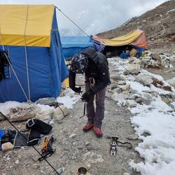 Steigeisenkunde und müdes Küchenzelt