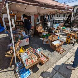 Stand du marché aux puces