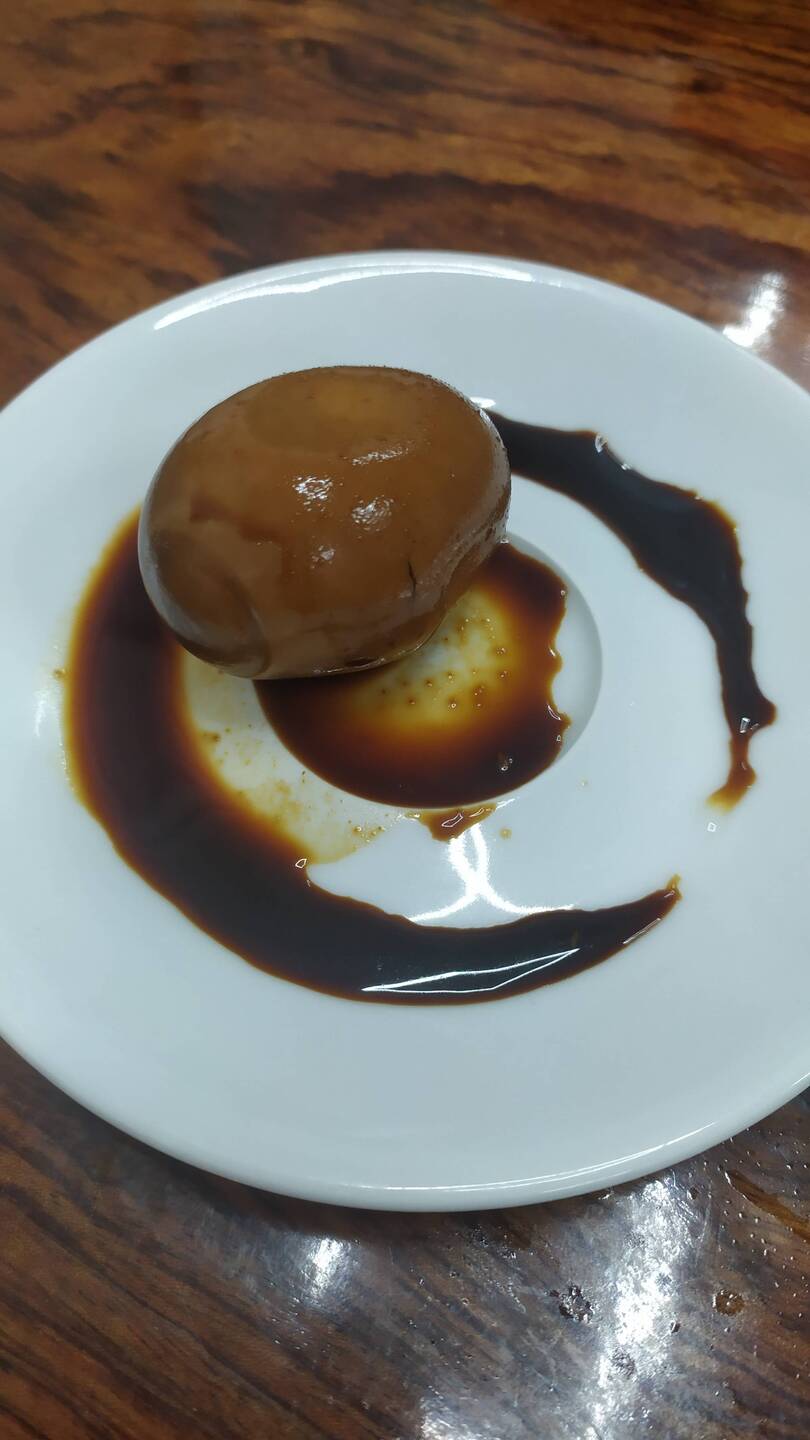Soy egg (non-vegan)