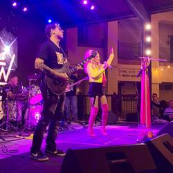 Gigi & the Glow- what a performance. We were all up dancing.