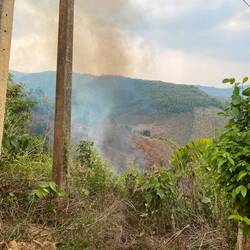 Wir fuhren direkt an nem Feuer vorbei 🔥